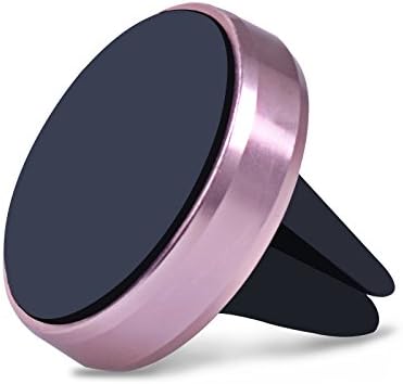 Car Mount, Air Vent Magnetic Phone Holder for iPhone 7, 6S, Plus, Samsung and Other Android, Windows Smartphones (Pink)