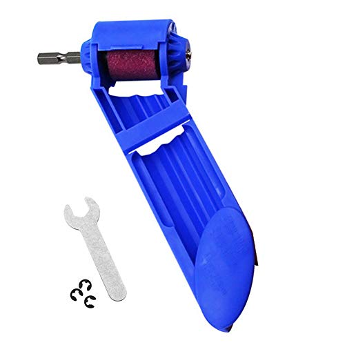 Maserfaliw 2 Pack Drill Bit Sharpener, Portable Steel Straight Shank Electric Twist Drill Bit Sharpener Grinder Tools Blue - Thumbnail 5