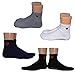 Non Skid Women Socks Yoga Ankle Socks Cotton Socks Crew Socks with Grips Perfect for Pilates,Barre Pack of 4