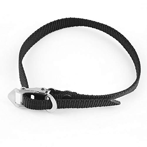 Lovelystar Cycle Toe Straps, 1 Pair MTB BMX Bike Cycling Pedal Nylon Straps Clips Replacement Black Pedal Toe Straps New Brand Durable - Thumbnail 4