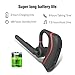 Bluetooth Headset, Wireless Earpiece for Cell Phones, In-Ear Piece Hands Free Earphones Headphone Car Speakerphones Kits w/Mic, Noise Cancelling for Driving