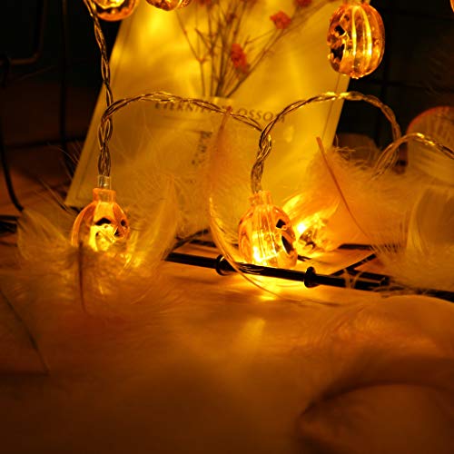 Akabsh Halloween Pumpkin Lights Halloween Decoration Lights 20/40LED 2.5M/5M/10M String Decorative Lamp