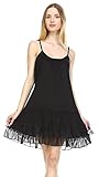 [Shop Lev] Women's Knit Full Slip with 3 combo ruffle layers