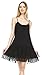 MELODY Knit Full Slip Short Camisole Dresses with 3 Combo Ruffle Layers