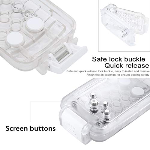 iPhone X/XS 40m/130ft Waterproof Diving Housing Photo Video Taking Underwater Cover Case (Transparent) - Thumbnail 2