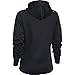 Under Armour Rival Hoodie - Women's Black/Fury/Cyber Orange Medium