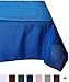 LinenTablecloth 60 x 126-Inch Rectangular Polyester Tablecloth Royal Blue