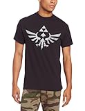 Zelda Men's Zelda Logo T-Shirt, Black, Medium