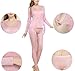 Fashion Silk Women's Thermal Underwear Sets Mulberry Silk Crewneck Long Johns For Women Base Layer