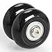 Airkoul Black Luggage Suitcase/Inline Outdoor Skate Replacement Wheels with ABEC 608zz Bearings (45X19mm)
