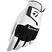 TaylorMade Stratus All Leather Glove (White/Black, Left Hand, XX-Large), White/Black(XX-Large, Worn on Left Hand)