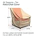 Budge All-Seasons Extra Large Outdoor Chair Cover P1W04SF1, Tan (39 H x 37 W x 41 D)