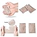 Kalevel Compression Arch Support Sleeves Sock Silicone Adhesive Arch Support Insoles Gel Pads for Flat Feet Plantar Fasciitis (Khaki Set, 2 Pairs)