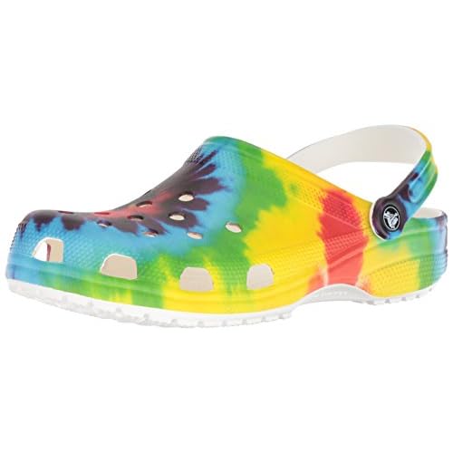 tie dye lined crocs