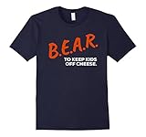 Mens B.E.A.R To Keep Kids Off Cheese Dare T Shirt 3XL Navy