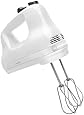 KitchenAid KHM512WH 5-Speed Ultra Power Hand Mixer, White