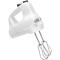 KitchenAid KHM512WH 5-Speed Ultra Power Hand Mixer, White