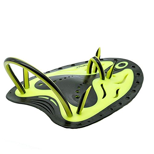 IFLYING Hand Paddles Swimming Training Paddles for Professional Swimmer and Swimming Beginner (Yellow, L)
