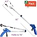 2 Pack - Reacher Grabber Pick Up Tool, 32