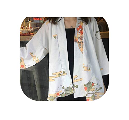 Kimonos Woman Japanese Kimono Cardigan Cosplay Shirt Blouse Women Japanese,2,One Size