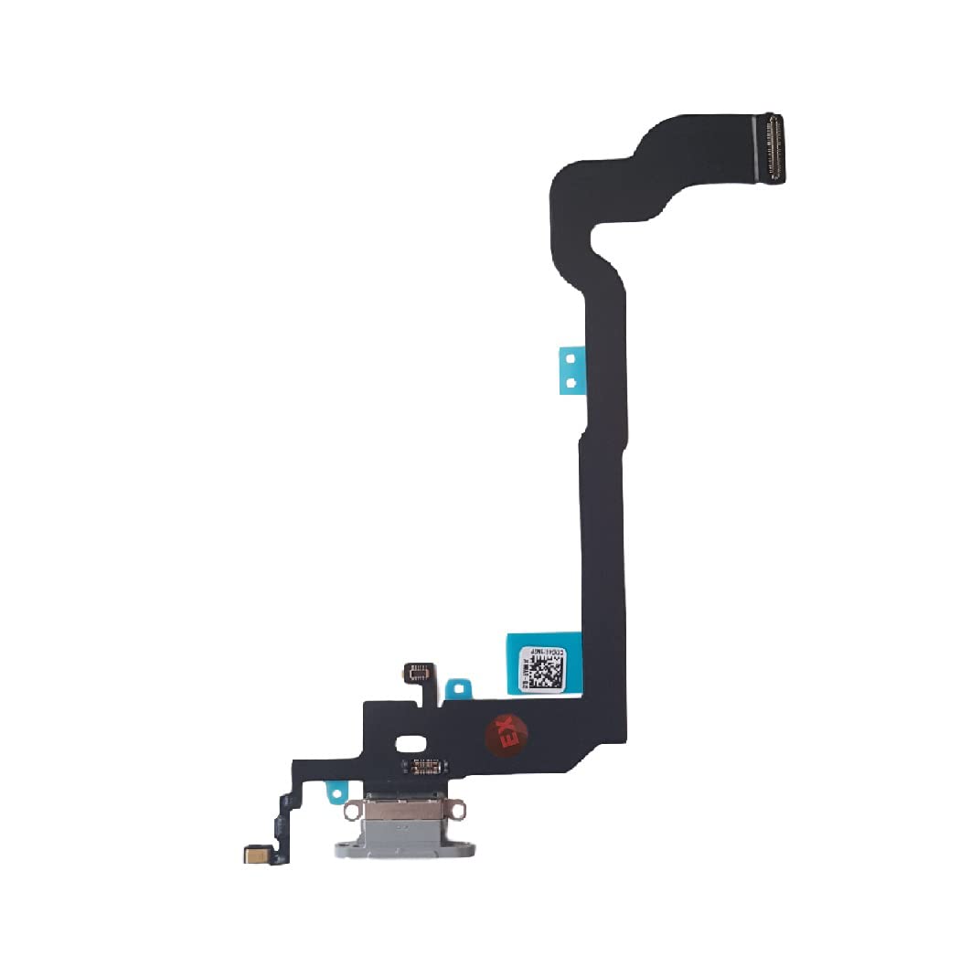 Smartex® Charging Port Flex cable compatible with iPhone X / 10 White - Dock Connector + flex cable