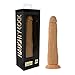 Naughty Realistic Silicone Dildo with Suction Cup, Adult Sex Toy, Slim, Beginner, Flesh, 7.5