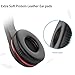 Vomercy Over Ear Headphones with Microphone Heavy Bass Stereo Adjustable Headsets for iPhone iPad iPod Android Smartphones Laptop Tablets Computer MP3/4 (Red-1)