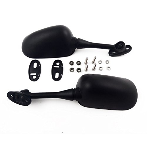 OKSTNO Motorcycle Rearview Mirror For Honda CBR 600 RR 2003-2012 / 1000RR 2004-2006 Black OEM Stock Style Racing Mirrors - Left & Right Set