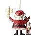 Enesco Rudolph The Red Nosed Reindeer by Jim Shore Santa North Pole Hanging Ornament, 3.7