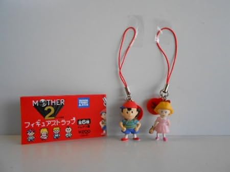 Amazon マザー2 Mother 2 フィギュアストラップ 2種 ネス ポーラ全2種 1 ネス 2 ポーラ Mother2 ギーグの逆襲 フィ カプセル玩具 おもちゃ