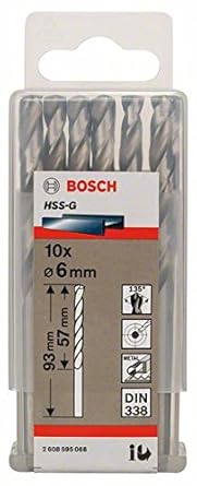 Bosch 2608595066 Metal Drill Bit (Blue, Pack of 10)