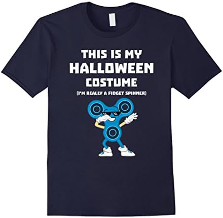 Mens Dabbing Fidget Spinner Dab Halloween TShirt for Teens &amp; Kids Large Navy
