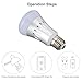 Smart Light Bulbs - Lampwin Multi Color Changing Wireless Dimmable Wifi LED Smart Bulb, Smartphone Control E27 LED Bulb Works with Alexa Amazon for iOS Android, App Voice Control, Home Automation