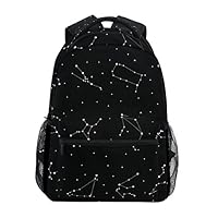 LORVIES Astrological Constellation Of The Zodiac Signs Casual Backpack School Bag Travel Daypack