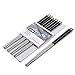 FAONIE 5 Pair Stainless Steel Chopsticks Gift Set Japanese Hotel Restaurant Chopsticks Set (Japan)