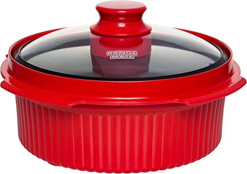 Range Mate Pro Nonstick Microwave Grill Pot/Pan Rapid Cooker"As Seen On TV" (Grill, Bake, Roast, Saute, Steam, Poach, One Pot Meals)