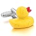 Men's 2PCS Rhodium Plated Cufflinks Red Yellow Duck Heart Shirt Wedding Business 1 Pair Set Unique