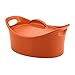 Rachael Ray Stoneware 4.25-Quart Casseroval Covered Baking Dish, Orange
