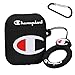Gift-Hero Compatible with Airpods 1&2 Soft Silicone Cute Case,3D Fun Luxury Funny Cool Stylish Cartoon Designer Character Kits Skin Fashion Cover for Girls Boys Kids Teens Men Air pods (Black Champin)
