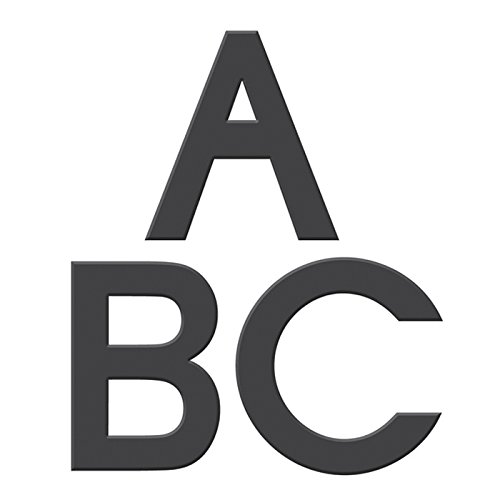 Dowling Magnets Foam Fun Magnet Black Uppercase Letters