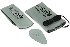 BetterSax Ultimate Tenor Saxophone Swab Kit - Premium Microfiber Cleaning Cloths for Tenor Saxophones - Quality Maintenance T