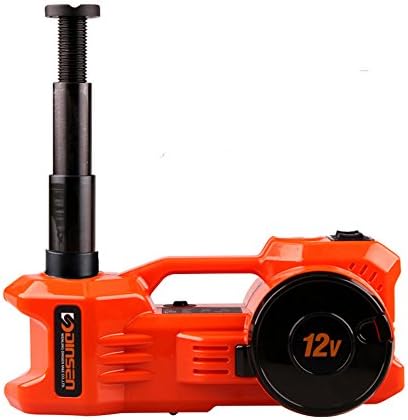 12V Electric Hydraulic Car Jack With Inflatable Pump Inside (6.1-17.1 inch, Orange)