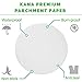 Kana Parchment Paper Baking Circles - 100 Pre-cut Rounds 9 inch_Ideal for Baking Cakes, Pastries & Cheesecakes - Suitable for tortilla Press