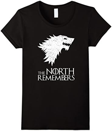 Womens The North Remembers T-Shirt - Funny Quote Tee Shirt Medium Black