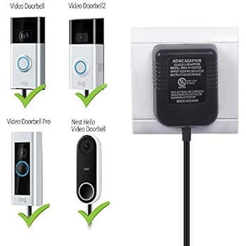 OhmKat Video Doorbell Power Supply - Compatible with SimpliSafe Pro