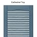 Builders Edge 14.5W in. Louvered Vinyl Shutters