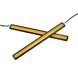 Vipe Waterproof 17cm COB 4 Colors Car LED Lights 12V for DRL Fog Light Driving lamp (Yellow)