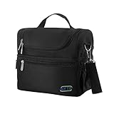 GYTE Insulated Lunch Bag | Large Lunch Box for Men and Women | Meal Prep Lunch Bag with 2 Compartments | Waterproof Adult Lunchbox Includes Side Pocket for Drinks | 10 x 7 x 10 Inches
