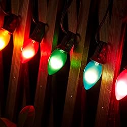 C7 Replacement Christmas Lights Bulbs, Multicolor