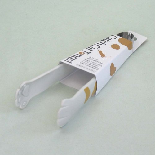 Miya Catch Cat Tongs, 7-Inch, White